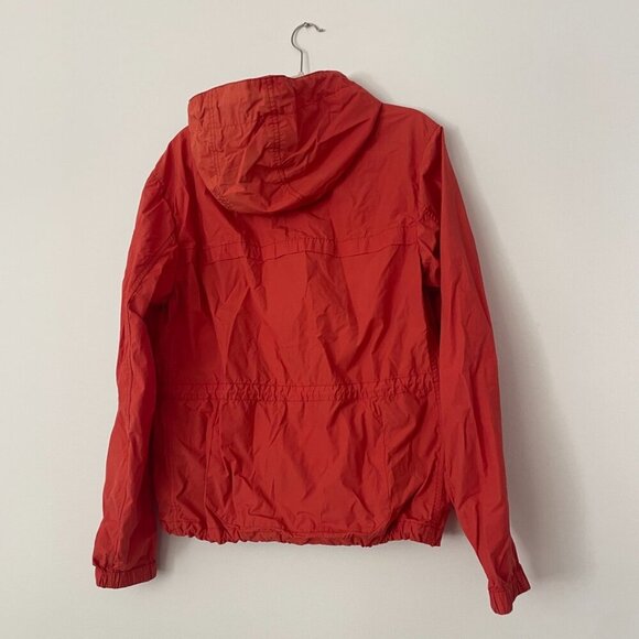 COACH Jacket Women Small Orange Hooded Full Zip Windbreaker Outdoor Designer - Picture 12 of 16